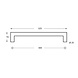 Intersteel Deurgreep 325mm recht-90 graden geborsteld RVS Intersteel Deurgreep 325mm recht-90 graden geborsteld RVS
