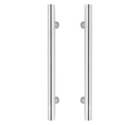 Intersteel Deurgrepen set T-vorm 500x80mm geborsteld RVS Intersteel Deurgrepen set T-vorm 500x80mm geborsteld RVS