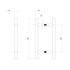 Intersteel Deurgrepen set T-vorm 700x80x30 geborsteld RVS Intersteel Deurgrepen set T-vorm 700x80x30 geborsteld RVS