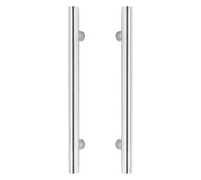 Intersteel Deurgrepen set T-vorm600x80mm  geborsteld RVS Intersteel Deurgrepen set T-vorm600x80mm  geborsteld RVS
