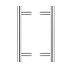 Deurgrepen set T-schuin500mm geborsteld RVS Deurgrepen set T-schuin500mm geborsteld RVS