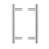Intersteel Deurgrepen set T-schuin 500mm  geborsteld RVS