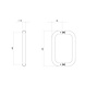 Intersteel Deurgrepen set U-vorm 630x80x30 geborsteld RVS Intersteel Deurgrepen set U-vorm 630x80x30 geborsteld RVS