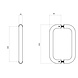 Intersteel Deurgrepen set U-vorm 830x80x30mm geborsteld RVS Intersteel Deurgrepen set U-vorm 830x80x30mm geborsteld RVS
