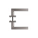 Intersteel Deurklink Hoek 90 graden plat op vierkant rozet geborsteld RVS Intersteel Deurklink Hoek 90 graden plat op vierkant rozet geborsteld RVS