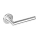 Intersteel Deurklink Hoek 90 graden op rozet met 7mm nok geborsteld RVS Intersteel Deurklink Hoek 90 graden op rozet met 7mm nok geborsteld RVS