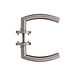 Intersteel Deurklink Half Rond 90 graden op rozet geborsteld RVS Intersteel Deurklink Half Rond 90 graden op rozet geborsteld RVS