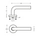 Intersteel Deurklink Half Rond 90 graden op rozet geborsteld RVS Intersteel Deurklink Half Rond 90 graden op rozet geborsteld RVS