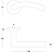 Intersteel Deurklink Lisa 90 graden met rozet geborsteld RVS Intersteel Deurklink Lisa 90 graden met rozet geborsteld RVS