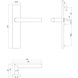Intersteel Deurklink Hoek 90 graden op rechthoekig schild blind geborsteld RVS Intersteel Deurklink Hoek 90 graden op rechthoekig schild blind geborsteld RVS