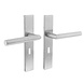 Intersteel Deurklink Hoek 90 graden op rechthoekig schild sleutelgat 56mm geborsteld RVS Intersteel Deurklink Hoek 90 graden op rechthoekig schild sleutelgat 56mm geborsteld RVS