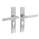 Intersteel Deurklink Hoek 90 graden op rechthoekig schild profielcilindergat 55mm geborsteld RVS Intersteel Deurklink Hoek 90 graden op rechthoekig schild profielcilindergat 55mm geborsteld RVS