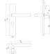 Intersteel Deurklink Hoek 90 graden op rechthoekig schild profielcilindergat 55mm geborsteld RVS Intersteel Deurklink Hoek 90 graden op rechthoekig schild profielcilindergat 55mm geborsteld RVS