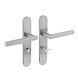 Intersteel Deurklink Hoek 90 graden op schild WC slot 63mm rechts geborsteld RVS Intersteel Deurklink Hoek 90 graden op schild WC slot 63mm rechts geborsteld RVS