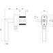Intersteel Afsluitbare raamsluiting hoek 90 graden ovale rozet met stift 35mm geborsteld RVS SKG3 Intersteel Afsluitbare raamsluiting hoek 90 graden ovale rozet met stift 35mm geborsteld RVS SKG3