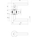 Intersteel Deurklink Hoek 90 graden op rond magneet rozet geborsteld RVS Intersteel Deurklink Hoek 90 graden op rond magneet rozet geborsteld RVS