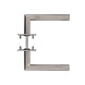 Intersteel Deurklink Hoek 90 graden op vierkant magneet rozet geborsteld RVS Intersteel Deurklink Hoek 90 graden op vierkant magneet rozet geborsteld RVS