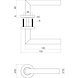 Intersteel Deurbeslag set loopslot RVS + deurklink Hoek 90 graden geborsteld RVS Intersteel Deurbeslag set loopslot RVS + deurklink Hoek 90 graden geborsteld RVS