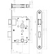 Intersteel Deurbeslag set WC-slot 63/8mm RVS + deurklink Hoek 90 graden RVS Intersteel Deurbeslag set WC-slot 63/8mm RVS + deurklink Hoek 90 graden RVS
