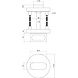 Intersteel Deurbeslag set WC-slot 63/8mm RVS + deurklink Hoek 90 graden RVS Intersteel Deurbeslag set WC-slot 63/8mm RVS + deurklink Hoek 90 graden RVS