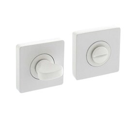 Intersteel WC-slot draaiknop vierkant wit Intersteel WC-slot draaiknop vierkant wit