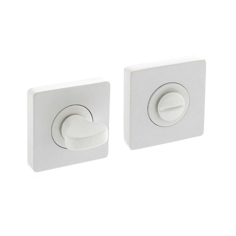 Intersteel WC-slot draaiknop vierkant wit - voor binnendeur - Intersteel Intersteel WC-slot draaiknop vierkant wit - voor binnendeur - Intersteel