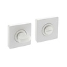 Intersteel WC-slot draaiknop vierkant wit - voor binnendeur - Intersteel Intersteel WC-slot draaiknop vierkant wit - voor binnendeur - Intersteel