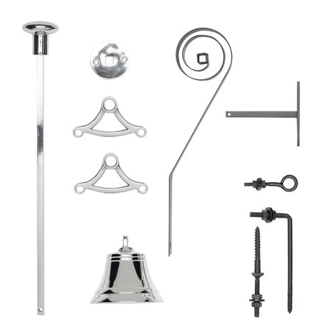 De Oude Deurklink Trekbel nikkel - klassieke deurbel - De Oude Deurklink De Oude Deurklink Trekbel nikkel - klassieke deurbel - De Oude Deurklink