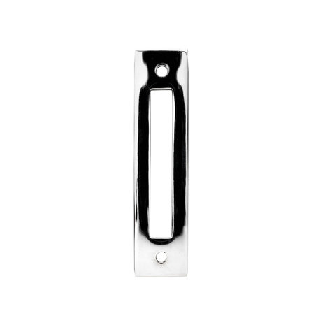 De Oude Deurklink Kozijnplaatje lang nikkel