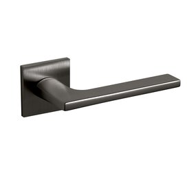 Olivari Deurklink Lotus Q op rozet antraciet mat titaan PVD Olivari Deurklink Lotus Q op rozet antraciet mat titaan PVD