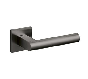 Olivari Deurklink Euclide Q op rozet antraciet mat titaan PVD Olivari Deurklink Euclide Q op rozet antraciet mat titaan PVD