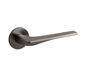 Olivari Deurklink Twist op rozet antraciet mat titaan PVD Olivari Deurklink Twist op rozet antraciet mat titaan PVD