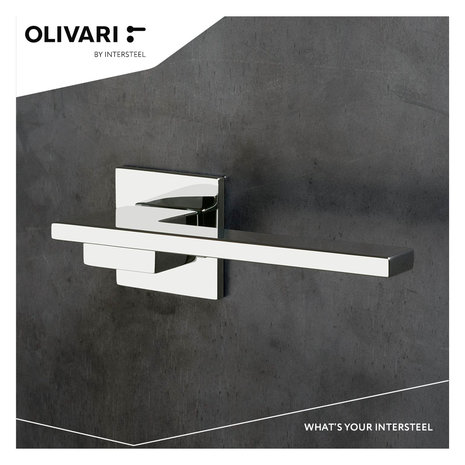 Olivari Deurklink Living op rozet chroom Olivari Deurklink Living op rozet chroom