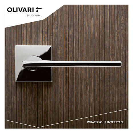 Olivari Deurklink Lotus Q op rozet chroom Olivari Deurklink Lotus Q op rozet chroom