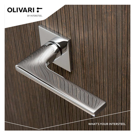 Olivari Deurklink Lotus Q op rozet chroom Olivari Deurklink Lotus Q op rozet chroom