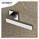 Olivari Deurklink Planet Q op rozet chroom Olivari Deurklink Planet Q op rozet chroom