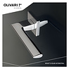 Olivari Deurklink Trend op rozet chroom - deurbeslag voor binnendeur - Olivari Olivari Deurklink Trend op rozet chroom - deurbeslag voor binnendeur - Olivari