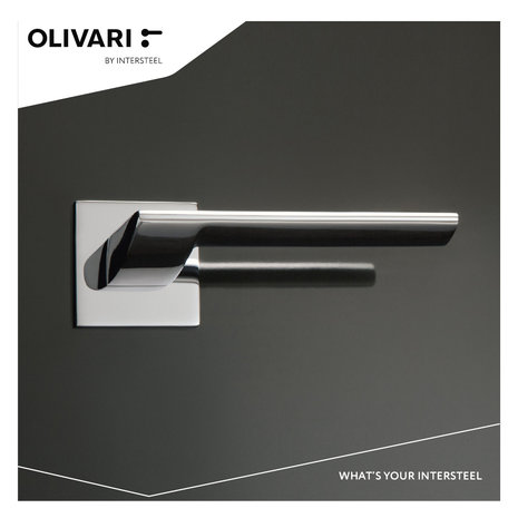 Olivari Deurklink Trend op rozet chroom - deurbeslag voor binnendeur - Olivari Olivari Deurklink Trend op rozet chroom - deurbeslag voor binnendeur - Olivari