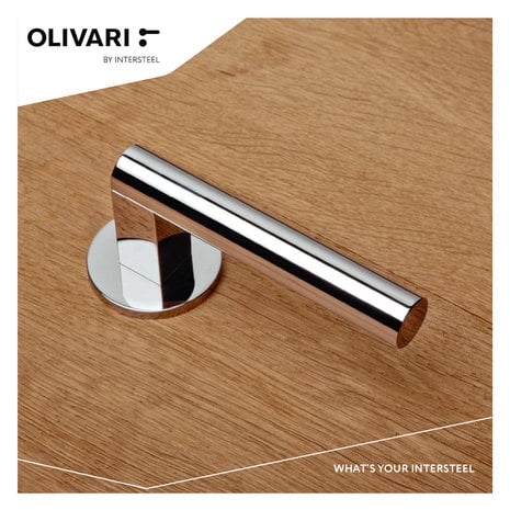 Olivari Deurklink Euclide op rozet chroom - deurbeslag voor binnendeur - Olivari Olivari Deurklink Euclide op rozet chroom - deurbeslag voor binnendeur - Olivari