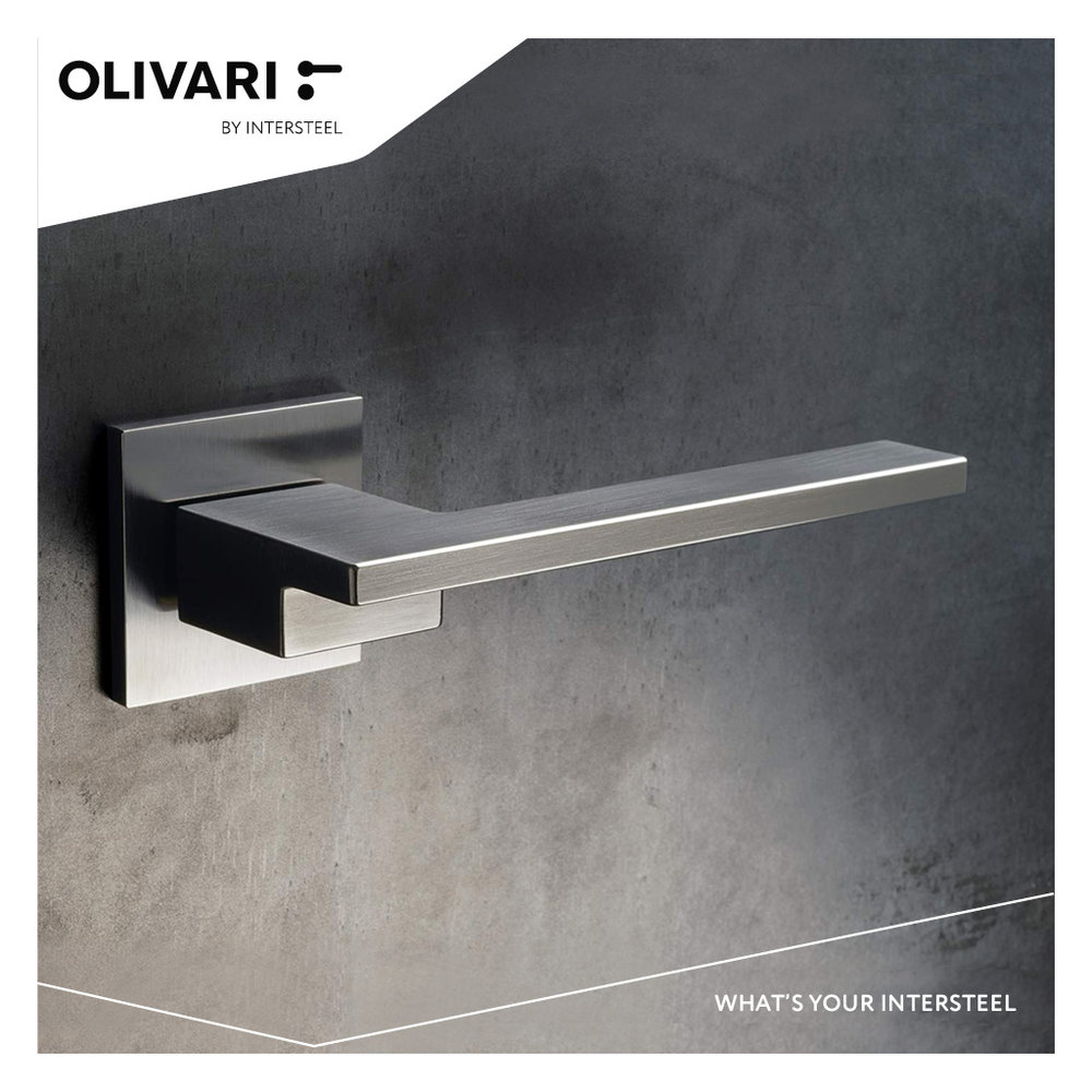 Olivari Deurklink Living op rozet mat chroom - deurbeslag voor binnendeur - Olivari Olivari Deurklink Living op rozet mat chroom - deurbeslag voor binnendeur - Olivari