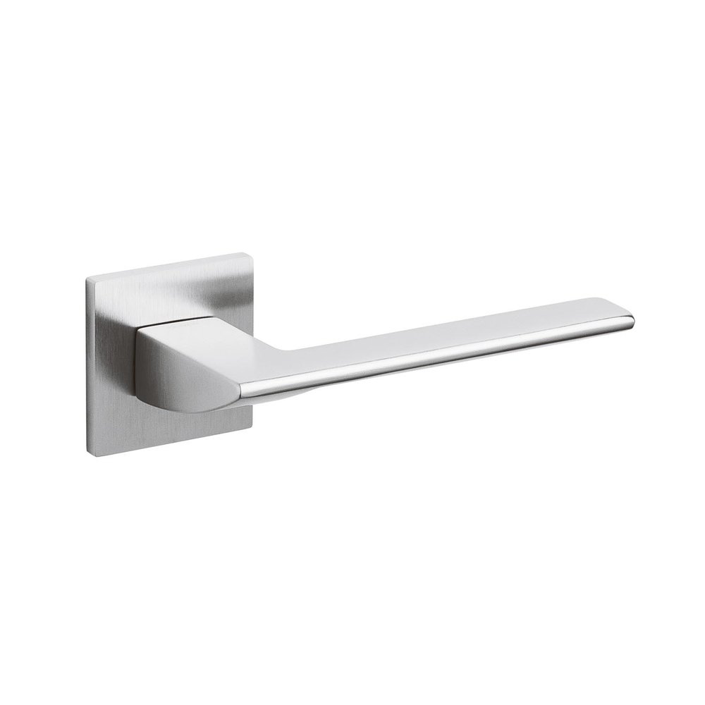 Olivari Deurklink Trend op rozet mat chroom - deurbeslag voor binnendeur - Olivari Olivari Deurklink Trend op rozet mat chroom - deurbeslag voor binnendeur - Olivari