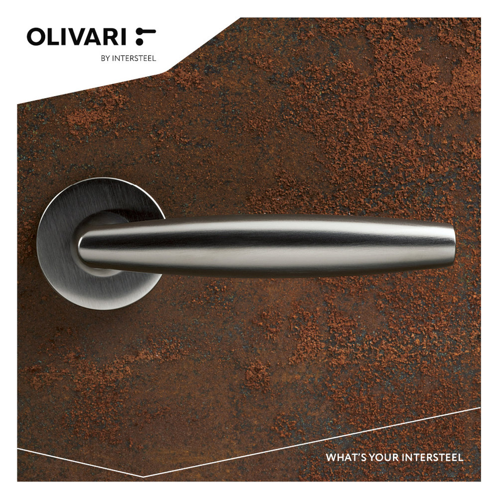 Olivari Deurklink Aurelia op rozet mat chroom - deurbeslag voor binnendeur - Olivari Olivari Deurklink Aurelia op rozet mat chroom - deurbeslag voor binnendeur - Olivari