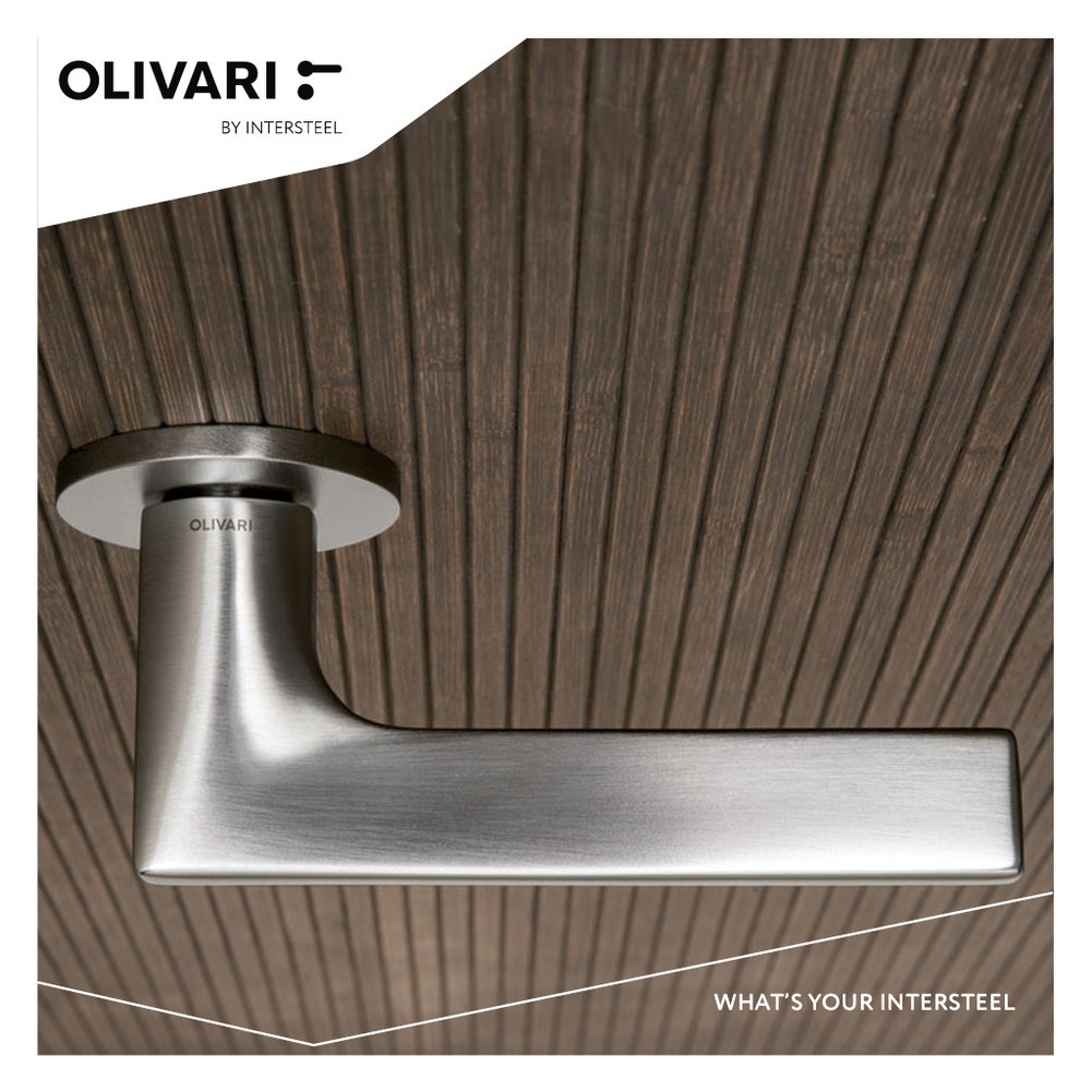 Olivari Deurklink Lotus op rozet mat chroom Olivari Deurklink Lotus op rozet mat chroom