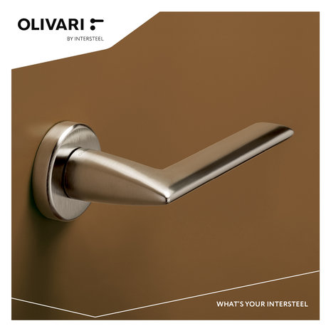 Olivari Deurklink Tecno op rozet mat chroom Olivari Deurklink Tecno op rozet mat chroom