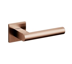 Olivari Deurklink Euclide Q op rozet koper mat titaan PVD Olivari Deurklink Euclide Q op rozet koper mat titaan PVD