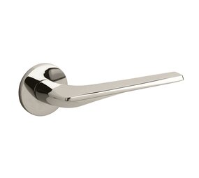 Olivari Deurklink Twist op rozet nikkel titaan PVD Olivari Deurklink Twist op rozet nikkel titaan PVD