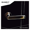 Olivari Deurklink Link op rozet RVS mat titaan PVD Olivari Deurklink Link op rozet RVS mat titaan PVD