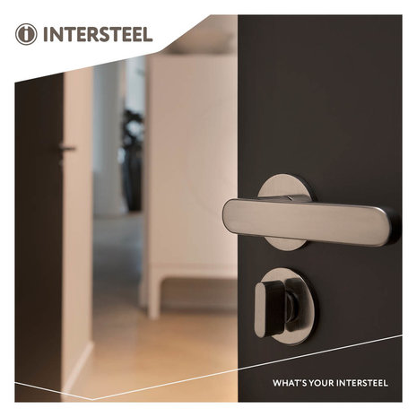 Olivari WC-slot rond antraciet mat titaan PVD - voor binnendeur - Olivari