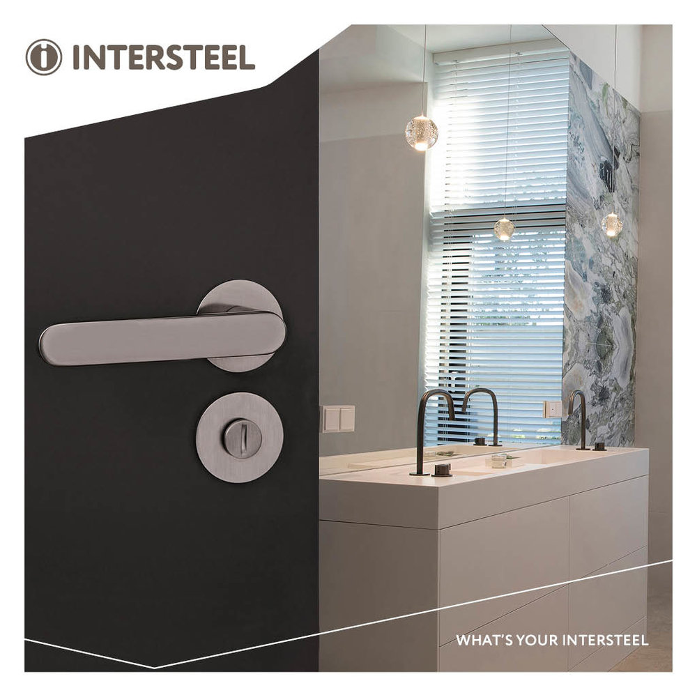 Olivari WC-slot rond antraciet mat titaan PVD - voor binnendeur - Olivari