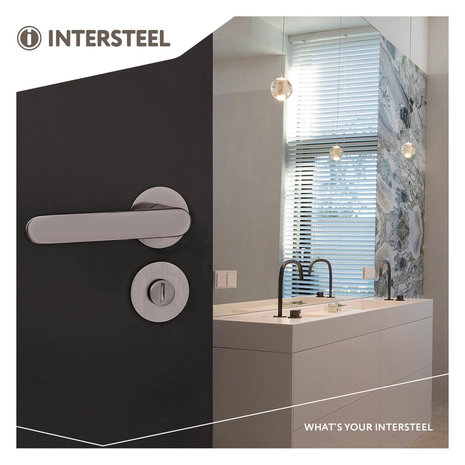 Olivari WC-slot rond antraciet mat titaan PVD - voor binnendeur - Olivari